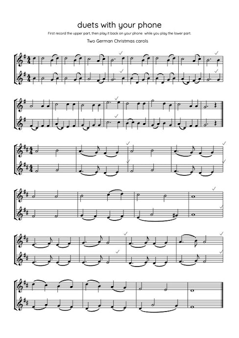 Duets to play with your phone