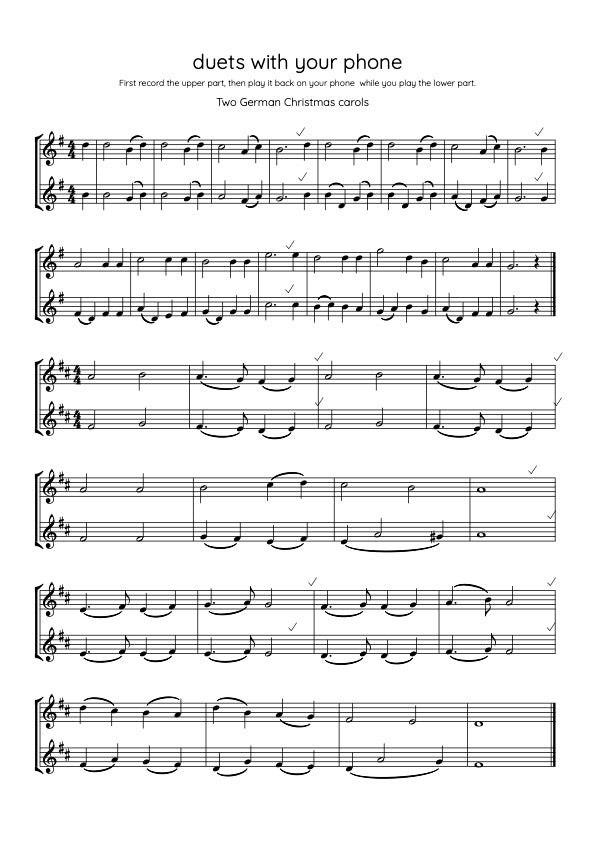 Duets to play with your phone